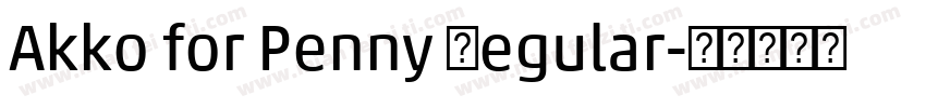 Akko for Penny Regular字体转换